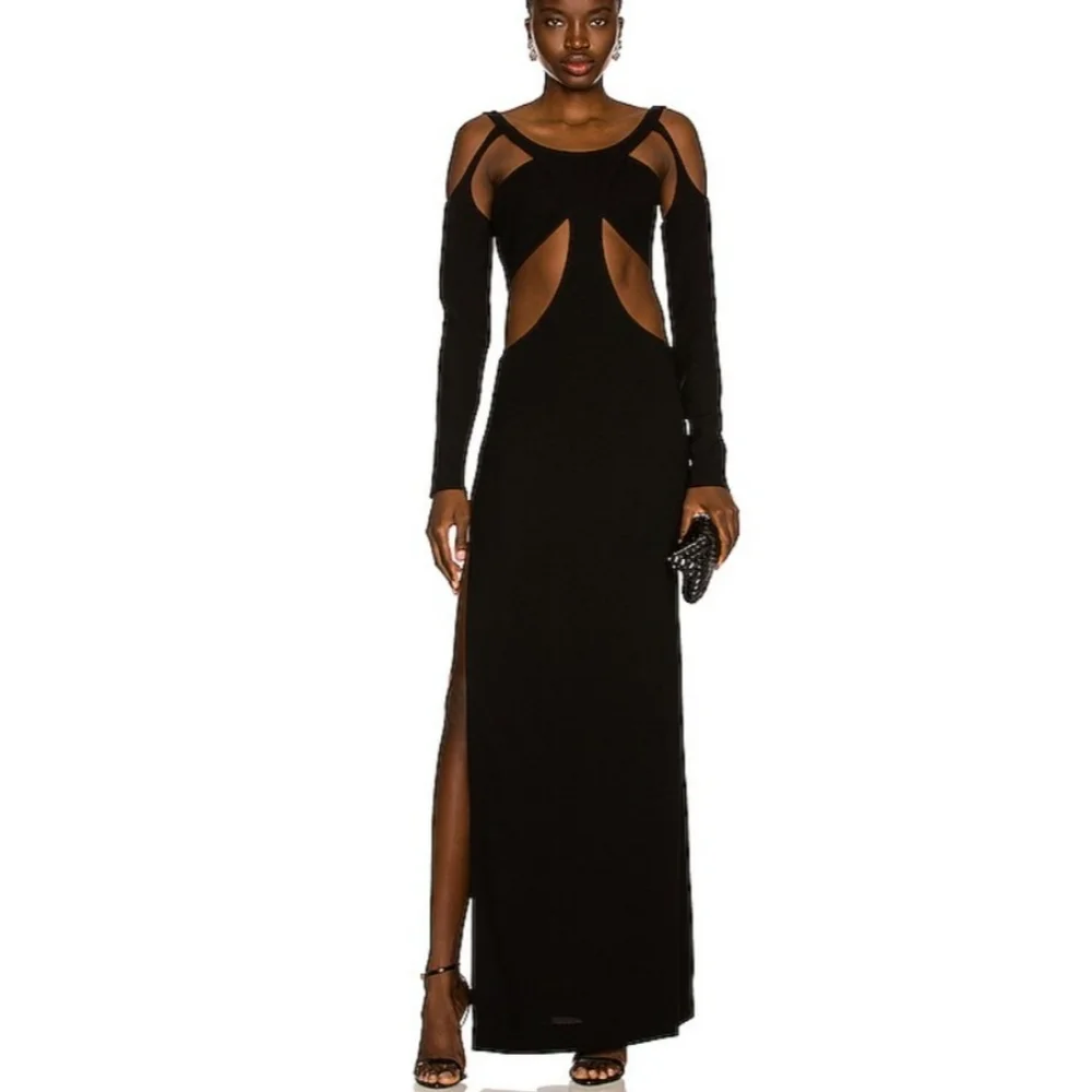 MONOT Black FW21 Cutout Backless Dress sz 38 / US 4 - Picture 1 of 7